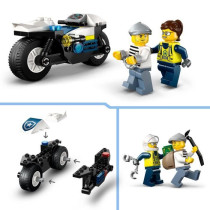 LEGO City 60455 La Course-Poursuite en Moto de Police - Jeu de constru