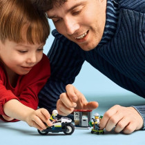 LEGO City 60455 La Course-Poursuite en Moto de Police - Jeu de constru