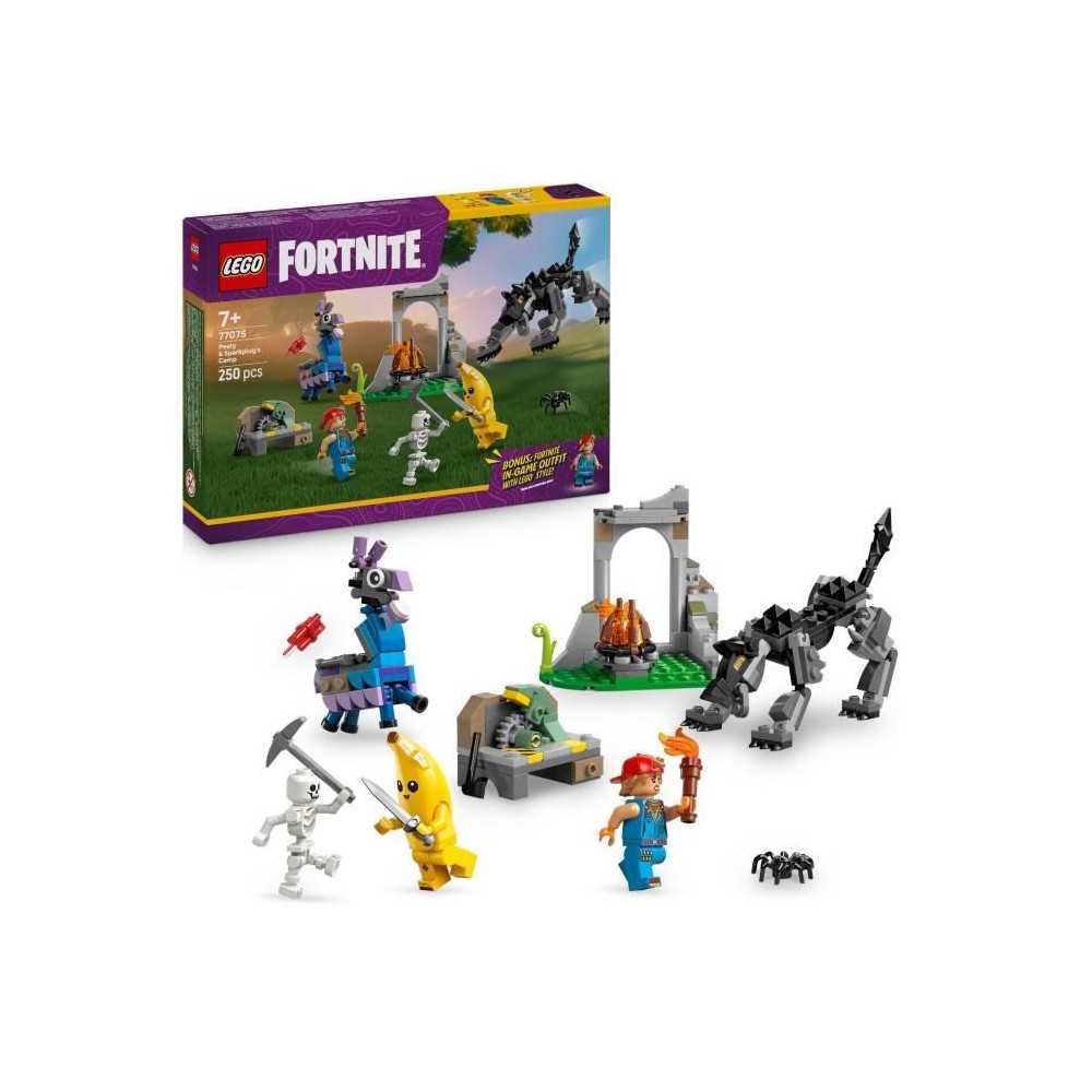 LEGO Fortnite 77075 Le Camp de Banane et Mécano - Jeu de Construction