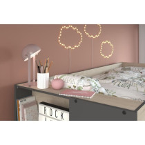 Lits superposés enfant avec rangements - PARISOT - Décor Chene Jacks