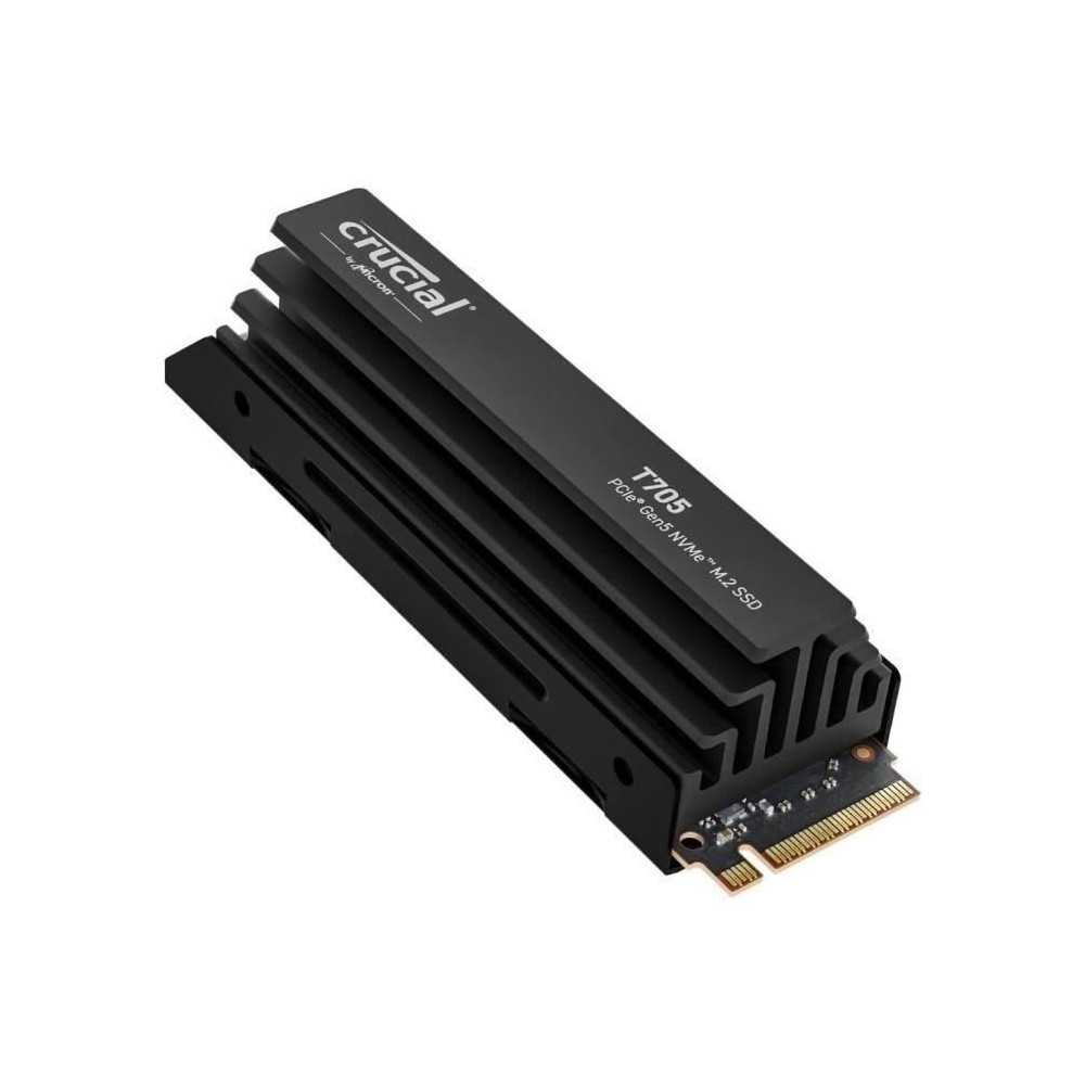 SSD Interne Gaming avec Dissipateur Premium - CRUCIAL - T705 SSD 4To P SSD Interne Gaming avec Dissipateur Premium - CRUCIAL - T705 SSD 4To P