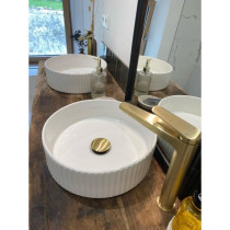 Edouard Rousseau - Mitigeur Lavabo GLOSS HAUT - Laiton Brossé