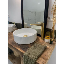 Edouard Rousseau - Mitigeur Lavabo GLOSS HAUT - Laiton Brossé