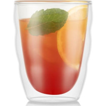 BODUM PILATUS Set 2 verres double paroi 0.25 l Transparent