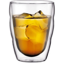 BODUM PILATUS Set 2 verres double paroi 0.25 l Transparent
