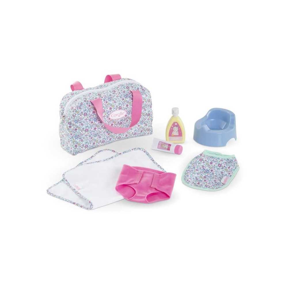 Accessoires poupons - COROLLE - Coffret Accessoires a Langer Floral - Accessoires poupons - COROLLE - Coffret Accessoires a Langer Floral -