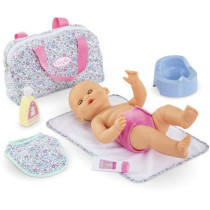 Accessoires poupons - COROLLE - Coffret Accessoires a Langer Floral -