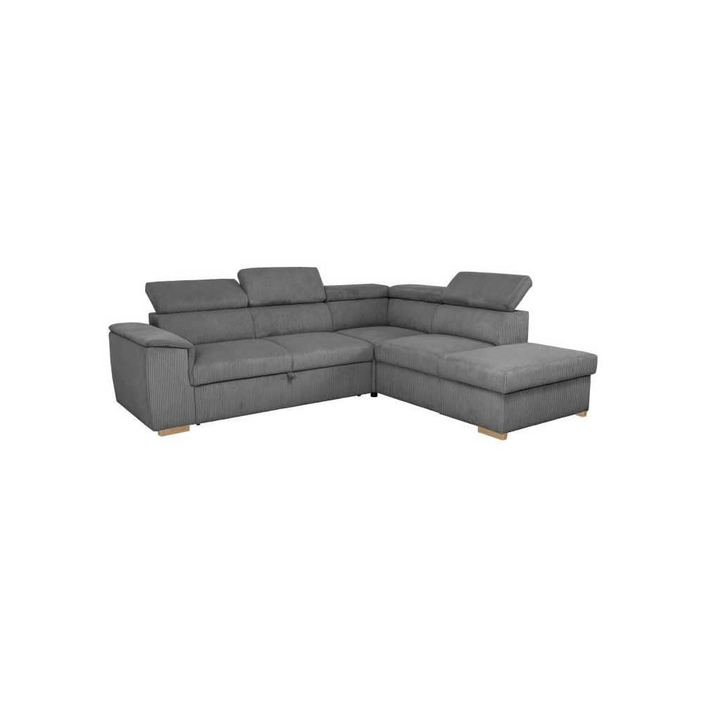 Canapé d'angle convertible réversible - 5 places - DAYTONA - Tissu L Canapé d'angle convertible réversible - 5 places - DAYTONA - Tissu L