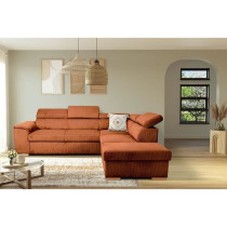 Canapé d'angle convertible réversible - 5 places - DAYTONA - Tissu L