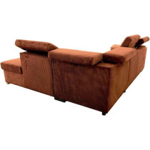 Canapé d'angle convertible réversible - 5 places - DAYTONA - Tissu L