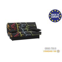 Banquette clic clac 3 places - Motif graffiti - Style Contemporain - L
