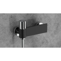 Mitigeur douche - EDOUARD ROUSSEAU - BLACK STEEL - Noir / Chromé