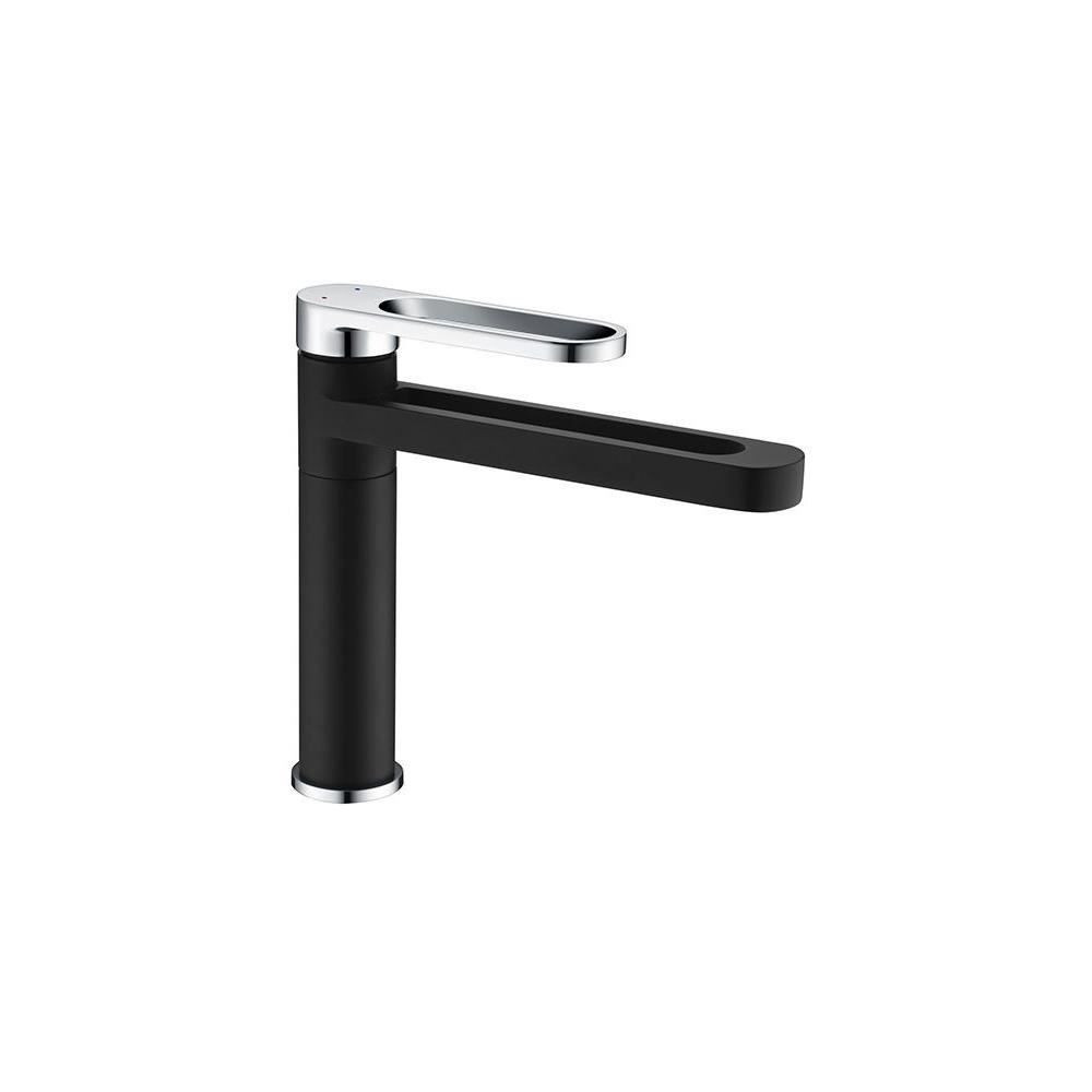 Mitigeur lavabo - EDOUARD ROUSSEAU - ONEGAI - Noir / Chromé Mitigeur lavabo - EDOUARD ROUSSEAU - ONEGAI - Noir / Chromé