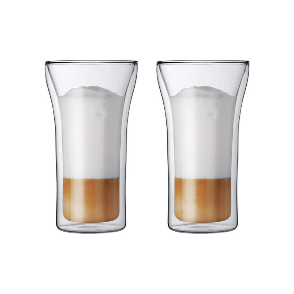 Set 2 verres - BODUM - Assam - Double paroi - 0.2 l - Transparent