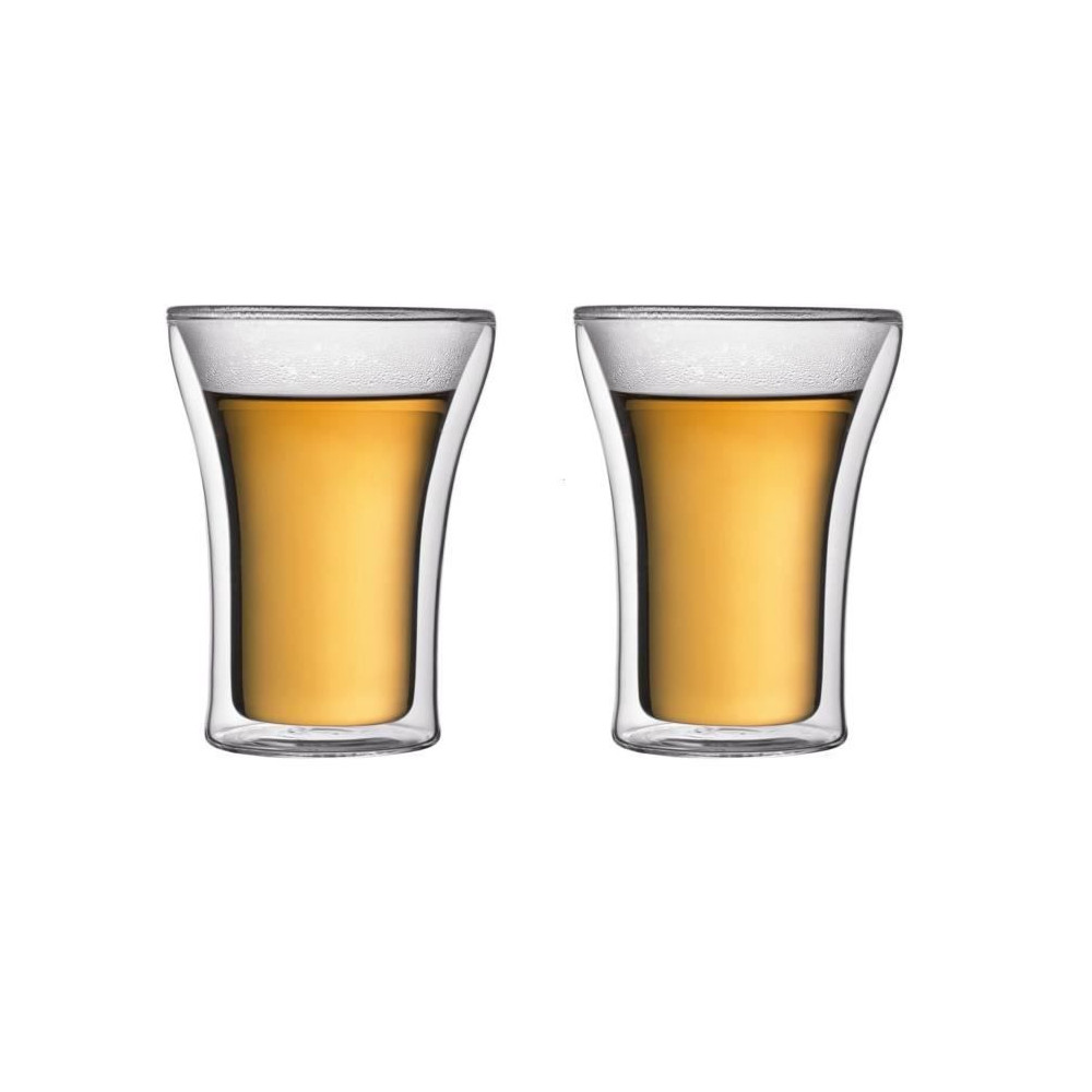 BODUM ASSAM Set 2 verres double paroi 0,25L BODUM ASSAM Set 2 verres double paroi 0,25L