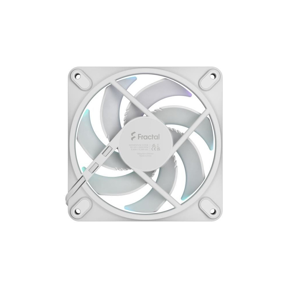 Ventilateur PC - FRACTAL DESIGN - Momentum 12 RGB - FDB - Anneau lumin Ventilateur PC - FRACTAL DESIGN - Momentum 12 RGB - FDB - Anneau lumin