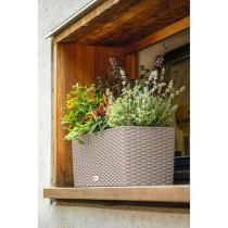 Jardiniere - Balconera cottage 50 - Kit complet - Brun sable - 8 L - L