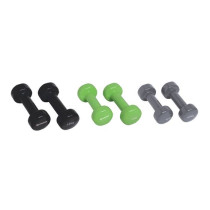 Set d'halteres - SCHILDKROT - 2 x 0,5kg anthracite - 2 x 1,0kg vert c