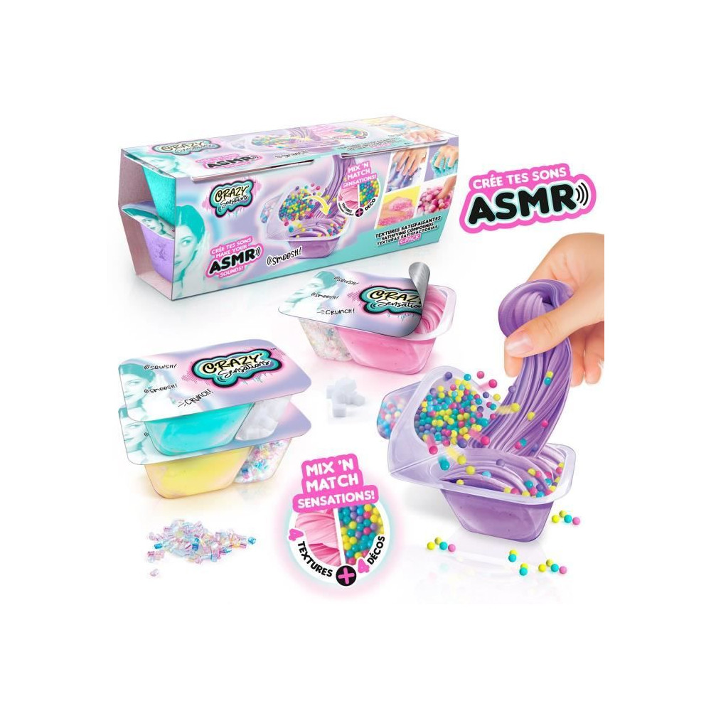 Kit ASMR de 4 textures satisfaisantes CANAL TOYS - Crazy Sensations