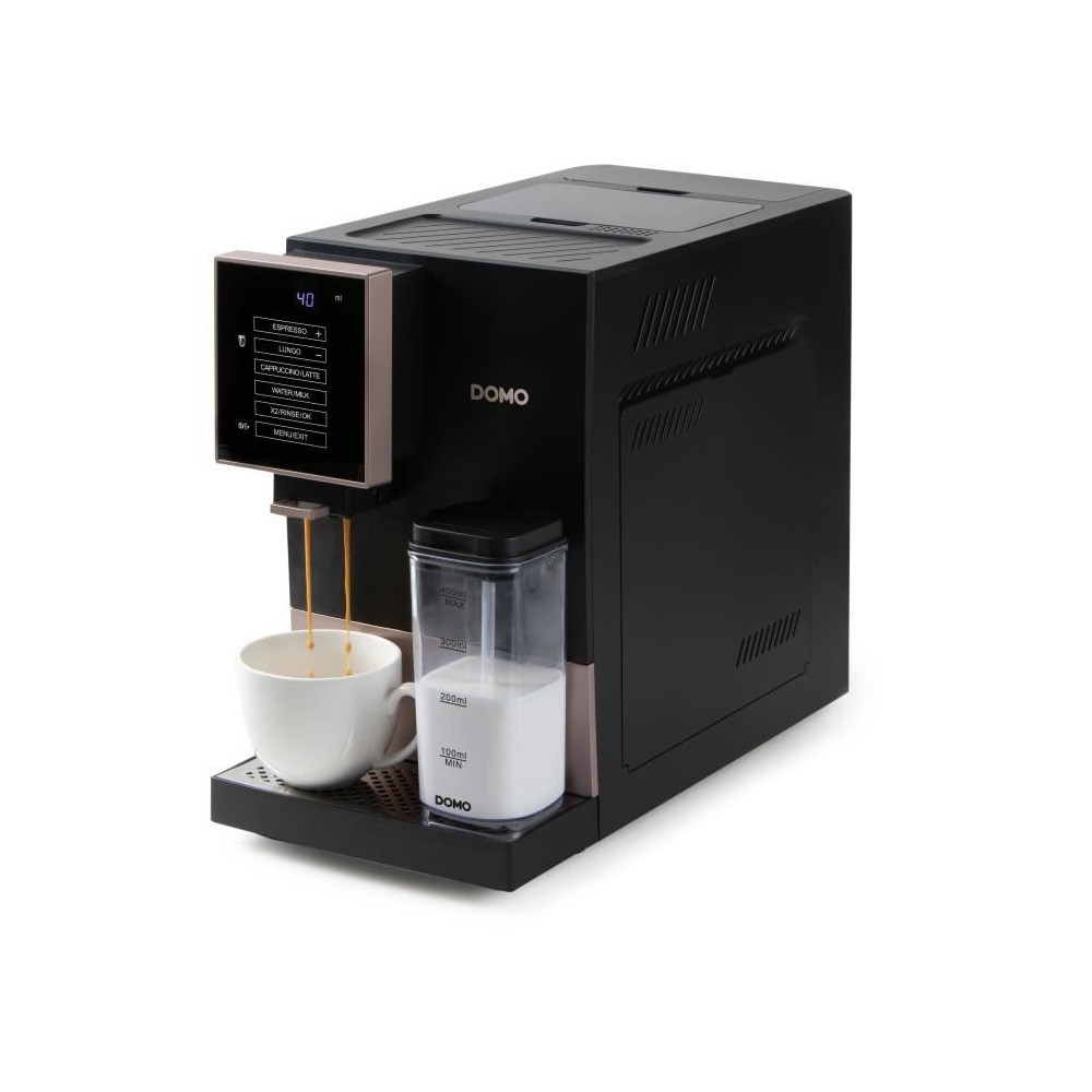 Machine a expresso automatique avec broyeur - DOMO - DO743K - 1350 W - Machine a expresso automatique avec broyeur - DOMO - DO743K - 1350 W -