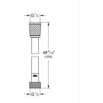 Flexible de douche - GROHE - 22114000 - 1,25 m - Chromé - VitalioFlex
