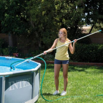 Kit d Entretien Piscines - Intex - Perche télescopique, aspirateur et