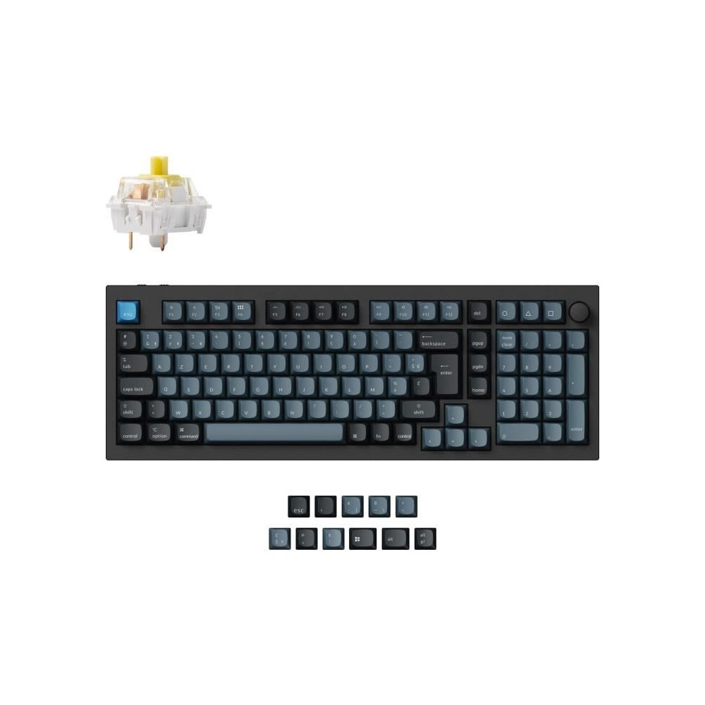 Clavier mécanique gamer - Switch mécanique Banana - KEYCHRON Q5 Pro Clavier mécanique gamer - Switch mécanique Banana - KEYCHRON Q5 Pro
