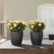 LECHUZA Jardiniere Classico Color 28 ALL-IN-ONE Ardoise 13204
