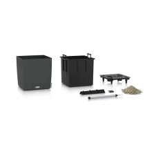 Jardiniere - Cube cottage 30 - Kit complet - Granit - 12 L - LECHUZA