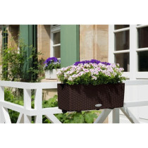 Jardiniere - Balconera cottage 50 - Kit complet - Moka - 8 L - LECHUZA