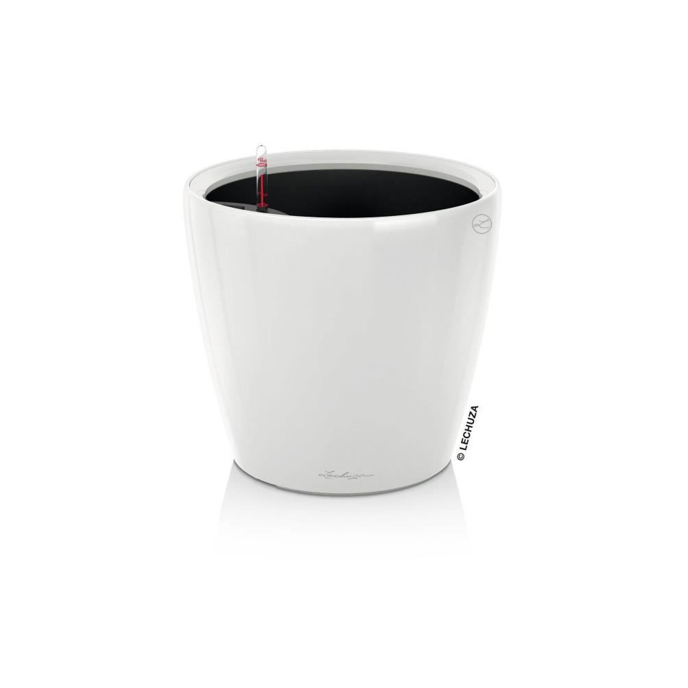 Jardiniere - LECHUZA - Classico 35 LS ALL-IN-ONE - Blanc brillant - Sy Jardiniere - LECHUZA - Classico 35 LS ALL-IN-ONE - Blanc brillant - Sy