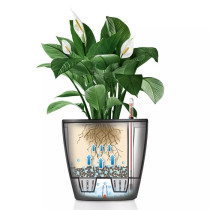 Jardiniere - LECHUZA - Classico 35 LS ALL-IN-ONE - Blanc brillant - Sy