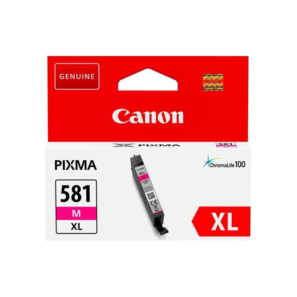 Cartouche d'encre - CANON - CLI-581M XL (2050C001) - Magenta - 8.3 ml Cartouche d'encre - CANON - CLI-581M XL (2050C001) - Magenta - 8.3 ml