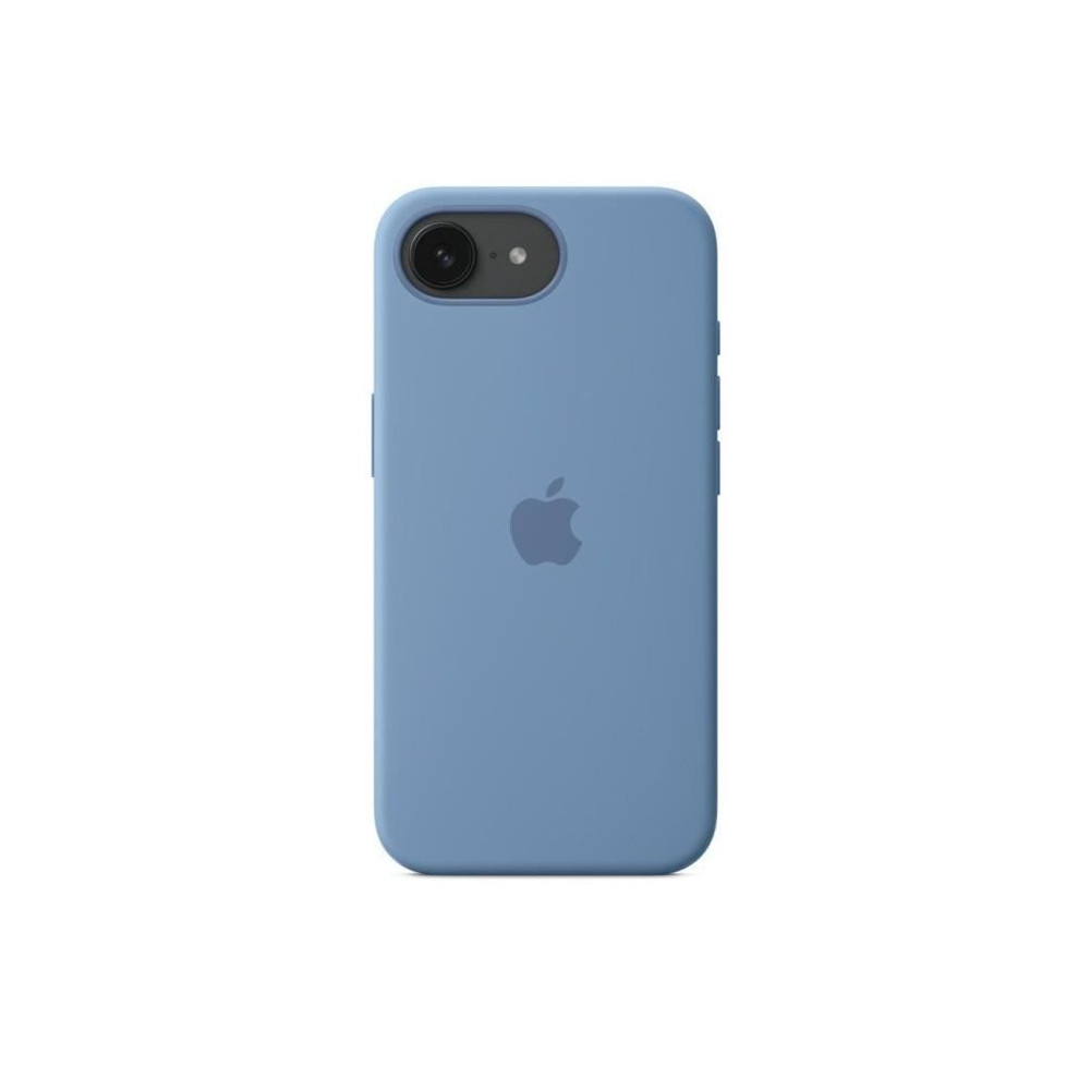 APPLE - iPhone 16E - Coque en silicone - Bleu d'hiver APPLE - iPhone 16E - Coque en silicone - Bleu d'hiver