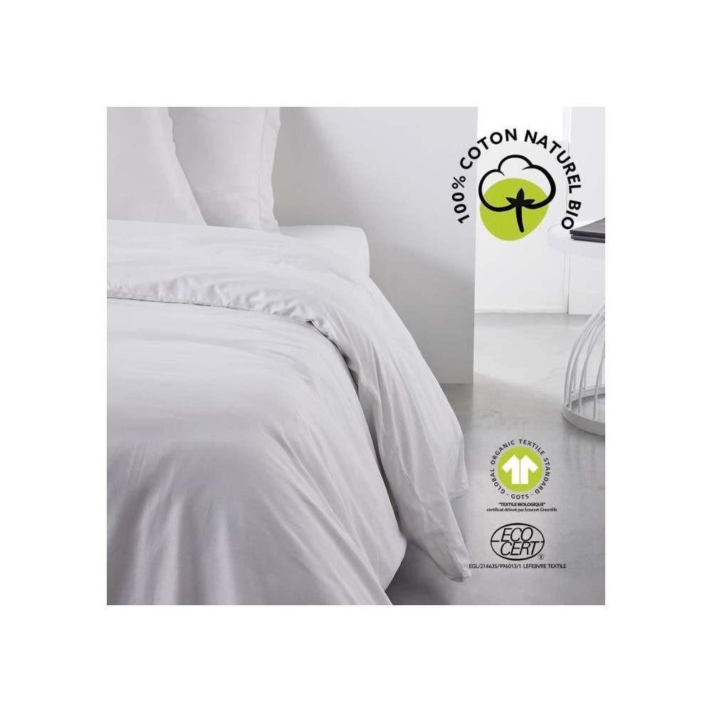 Parure de lit - TODAY - 220 x 240 cm - Coton 100% - Organic - GOTS et Parure de lit - TODAY - 220 x 240 cm - Coton 100% - Organic - GOTS et
