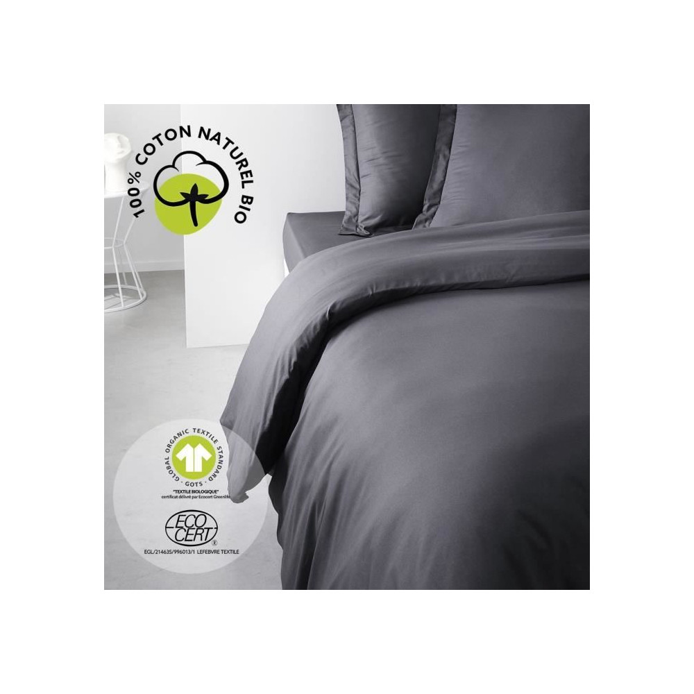 Parure de lit - TODAY - 220 x 240 cm - Coton 100% - Organic - Certifi