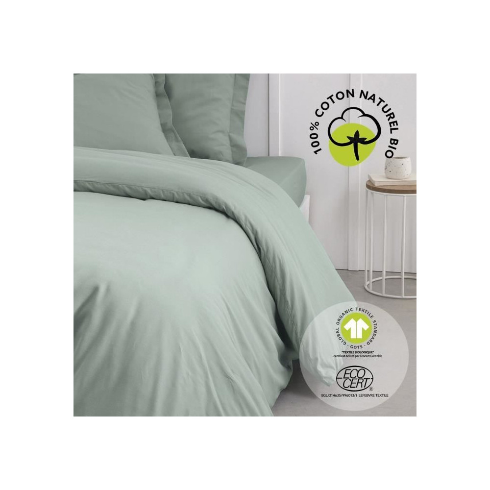 Parure de lit - TODAY - 220 x 240 cm - Coton 100% - Organic - Certifi Parure de lit - TODAY - 220 x 240 cm - Coton 100% - Organic - Certifi