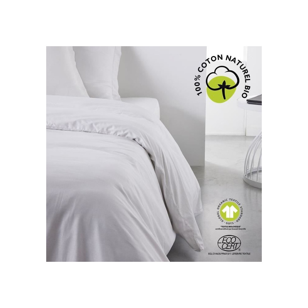 Parure de lit - TODAY - 240 x 260 cm - Coton 100% - Organic - GOTS et Parure de lit - TODAY - 240 x 260 cm - Coton 100% - Organic - GOTS et