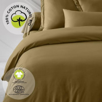 Parure de lit - TODAY - 240 x 260 cm - Coton 100% - Bio - Bronze
