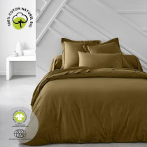 Parure de lit - TODAY - 240 x 260 cm - Coton 100% - Bio - Bronze
