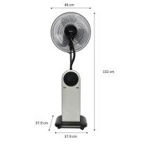 Ventilateur brumisateur sur pied 3 en 1 OCEANIC - Fonction Ioniseur d'