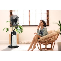 Ventilateur brumisateur sur pied 3 en 1 OCEANIC - Fonction Ioniseur d'