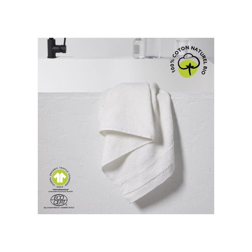 Serviette de bain - TODAY - 50 x 90 cm - 100% Coton bio - Certifié oe Serviette de bain - TODAY - 50 x 90 cm - 100% Coton bio - Certifié oe