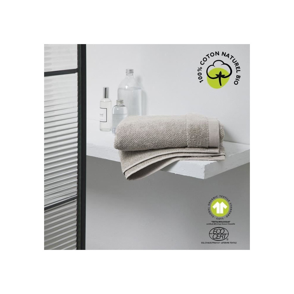 Drap de bain - TODAY - 70 x 130 cm - Coton - Organic Dune Drap de bain - TODAY - 70 x 130 cm - Coton - Organic Dune