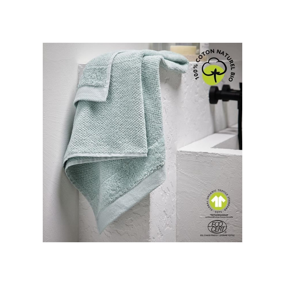Drap de bain - TODAY - 70 x 130 cm - Coton - Organic Celadon Drap de bain - TODAY - 70 x 130 cm - Coton - Organic Celadon