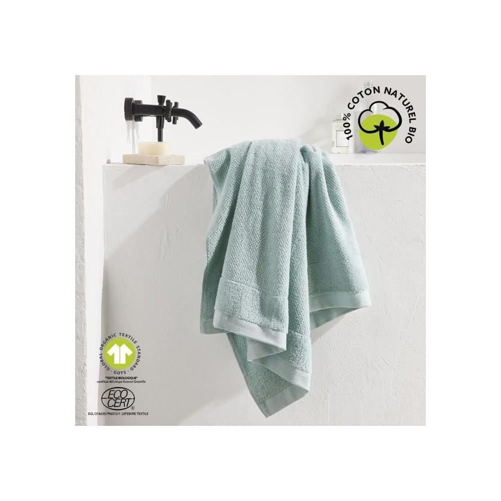 Maxi drap de bain - TODAY - 90 x 150 cm - Coton - Organic Celadon Maxi drap de bain - TODAY - 90 x 150 cm - Coton - Organic Celadon