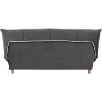 Banquette clic-clac - 2/3 places - Tissu Gris - 192 x 98 x 92 cm - TOU
