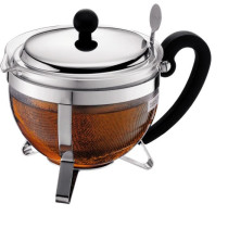 BODUM CHAMBORD Théiere avec tamis 1L gris
