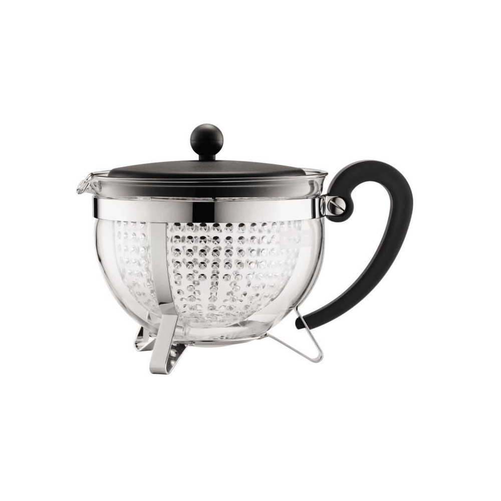 BODUM CHAMBORD Théiere filtre en acrylique 1.3 l Noir BODUM CHAMBORD Théiere filtre en acrylique 1.3 l Noir
