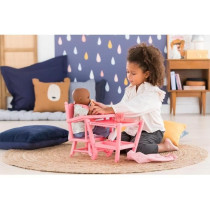 Chaise haute pour poupon 36 et 42cm - Corolle - 2 en 1 - Multicolore